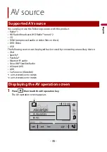Preview for 35 page of Pioneer AVH-1300NEX Operation Manual