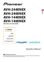 Pioneer AVH-1400NEX Operation Manual preview