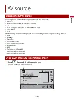 Предварительный просмотр 35 страницы Pioneer AVH-1400NEX Operation Manual