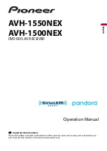 Pioneer AVH-1500NEX Operation Manual предпросмотр