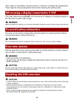 Preview for 8 page of Pioneer AVH-1500NEX Operation Manual