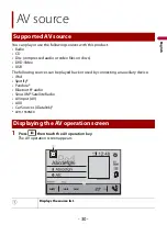 Preview for 30 page of Pioneer AVH-1500NEX Operation Manual