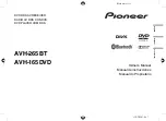 Pioneer AVH-165DVD Owner'S Manual preview