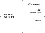 Pioneer AVH-169DVD Owner'S Manual preview