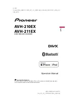 Pioneer AVH-210EX Operation Manual preview