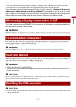 Preview for 7 page of Pioneer AVH-220EX Operation Manual