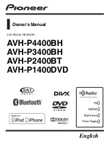 Preview for 1 page of Pioneer AVH-2400BT Owner'S Manual