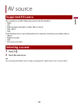 Preview for 19 page of Pioneer AVH-240EX Operation Manual