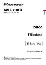 Pioneer AVH-310EX Operation Manual preview