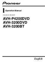 Preview for 1 page of Pioneer AVH-3200BT Operation Manual