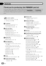 Preview for 2 page of Pioneer AVH-3200BT Operation Manual