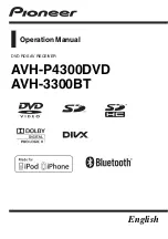 Предварительный просмотр 1 страницы Pioneer AVH-3300BT Operation Manual