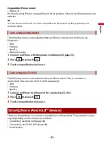 Preview for 43 page of Pioneer AVH-3300NEX Quick Start Manual