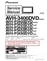 Pioneer AVH-3400DVD/XUEW5 Service Manual предпросмотр