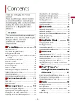 Preview for 2 page of Pioneer AVH-3400NEX Operation Manual