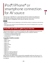 Preview for 41 page of Pioneer AVH-3400NEX Operation Manual