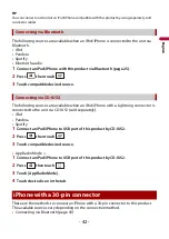 Preview for 42 page of Pioneer AVH-3400NEX Operation Manual