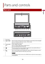 Preview for 12 page of Pioneer AVH-3500NEX Operation Manual