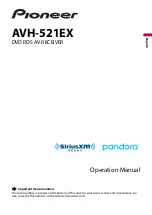 Preview for 1 page of Pioneer AVH-521EX Operation Manual