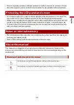 Preview for 6 page of Pioneer AVH-A219BT Operation Manual