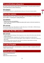 Preview for 6 page of Pioneer AVH-A2350BT Operation Manual