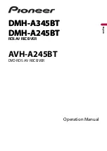 Предварительный просмотр 1 страницы Pioneer AVH-A245BT Operation Manual