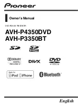 Pioneer AVH-P3350BT Owner'S Manual preview