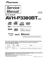 Pioneer AVH-P3380BT/XFBR Service Manual preview