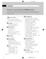 Preview for 2 page of Pioneer AVH-P4150DVD Operation Manual