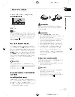 Предварительный просмотр 9 страницы Pioneer AVH-P4150DVD Operation Manual