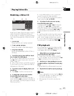 Предварительный просмотр 27 страницы Pioneer AVH-P4150DVD Operation Manual