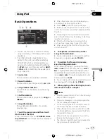 Предварительный просмотр 41 страницы Pioneer AVH-P4150DVD Operation Manual