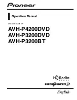 Preview for 1 page of Pioneer AVH P4200DVD Operation Manual