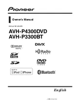 Pioneer AVH-P4300DVD Owner'S Manual preview