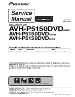 Preview for 1 page of Pioneer AVH-P5150DVD Service Manual