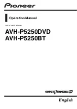 Pioneer AVH-P5250BT Operation Manual preview