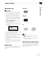 Предварительный просмотр 7 страницы Pioneer AVH-P5750DVD Operation Manual