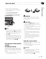 Предварительный просмотр 11 страницы Pioneer AVH-P5750DVD Operation Manual