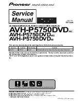 Preview for 1 page of Pioneer AVH-P5750DVD Service Manual