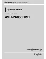 Предварительный просмотр 1 страницы Pioneer AVH-P6050DVD Operation Manual