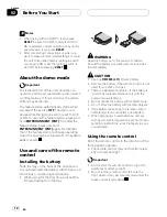 Предварительный просмотр 12 страницы Pioneer AVH-P6050DVD Operation Manual