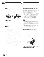 Предварительный просмотр 8 страницы Pioneer AVH-P6400CD Operation Manual