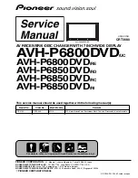 Pioneer AVH-P6800DVD - DVD Changer With LCD Monitor Service Manual preview