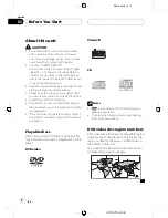 Предварительный просмотр 8 страницы Pioneer AVH-P6850DVD Operation Manual