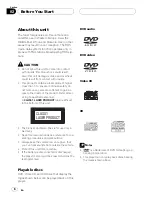 Preview for 8 page of Pioneer AVH-P7500DVD Operation Manual