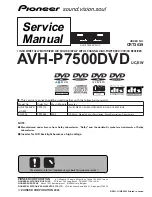 Pioneer AVH-P7500DVDEW Service Manual preview