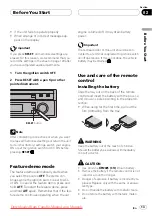 Preview for 13 page of Pioneer AVH-P7950DVD Operation Manual