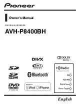 Preview for 1 page of Pioneer AVH-P8400BH Owner'S Manual