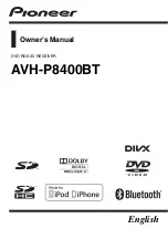 Pioneer AVH-P8400BT Owner'S Manual preview