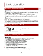 Preview for 17 page of Pioneer AVH-W4400NEX Operation Manual